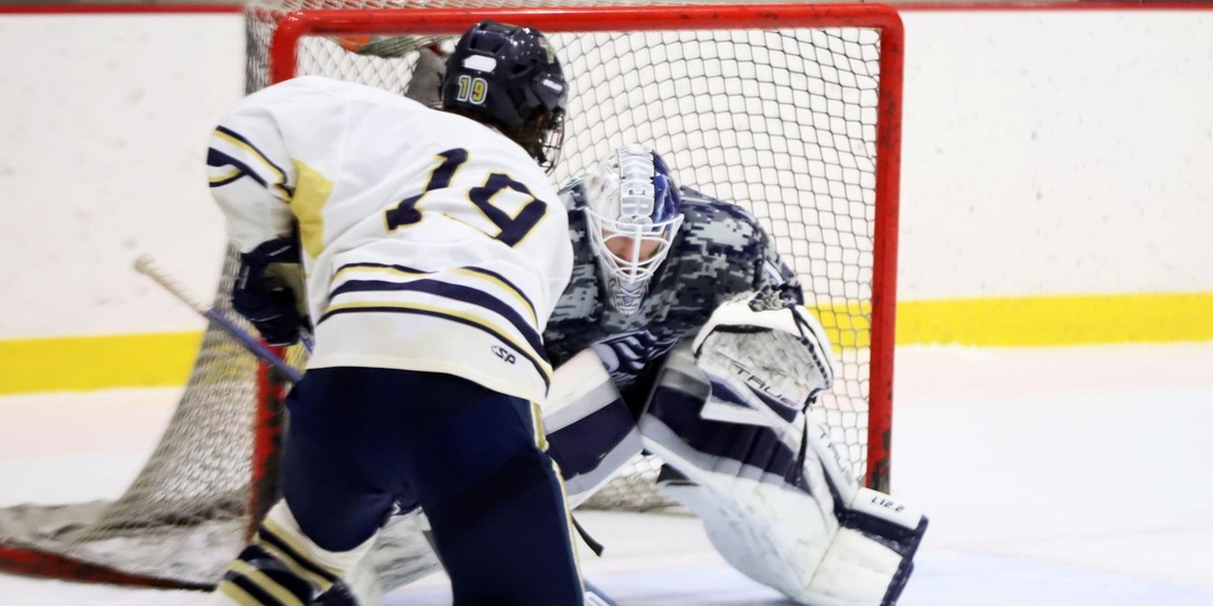 Ladka Pots Game-Winner as Men&rsquo;s Hockey Clips Rivier in OT, 4-3