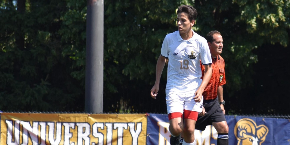Acosta Leads Men&rsquo;s Soccer Past Rivier, 3-1, in GNAC Opener