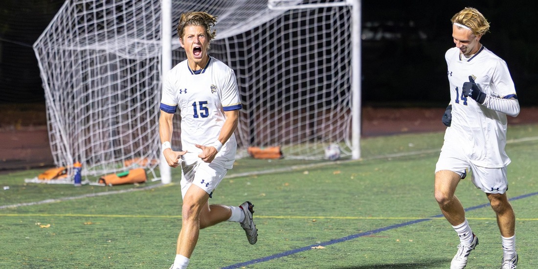 Men's Soccer Tops Nichols, 2-0, in Regular-Season Finale for Winningest Season